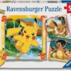 pokémon - puzzle 3x49 pezzi