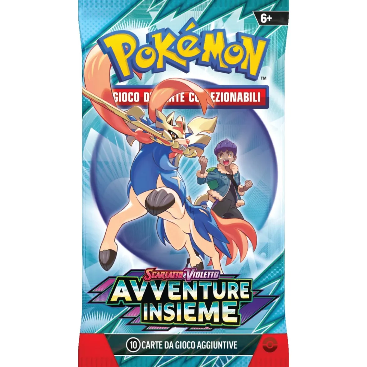 pokémon scarlatto e violetto avventure insieme - bustina singola 10 carte (ita)