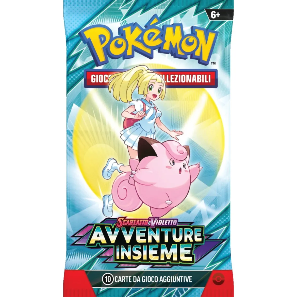 pokémon scarlatto e violetto avventure insieme - bustina singola 10 carte (ita)