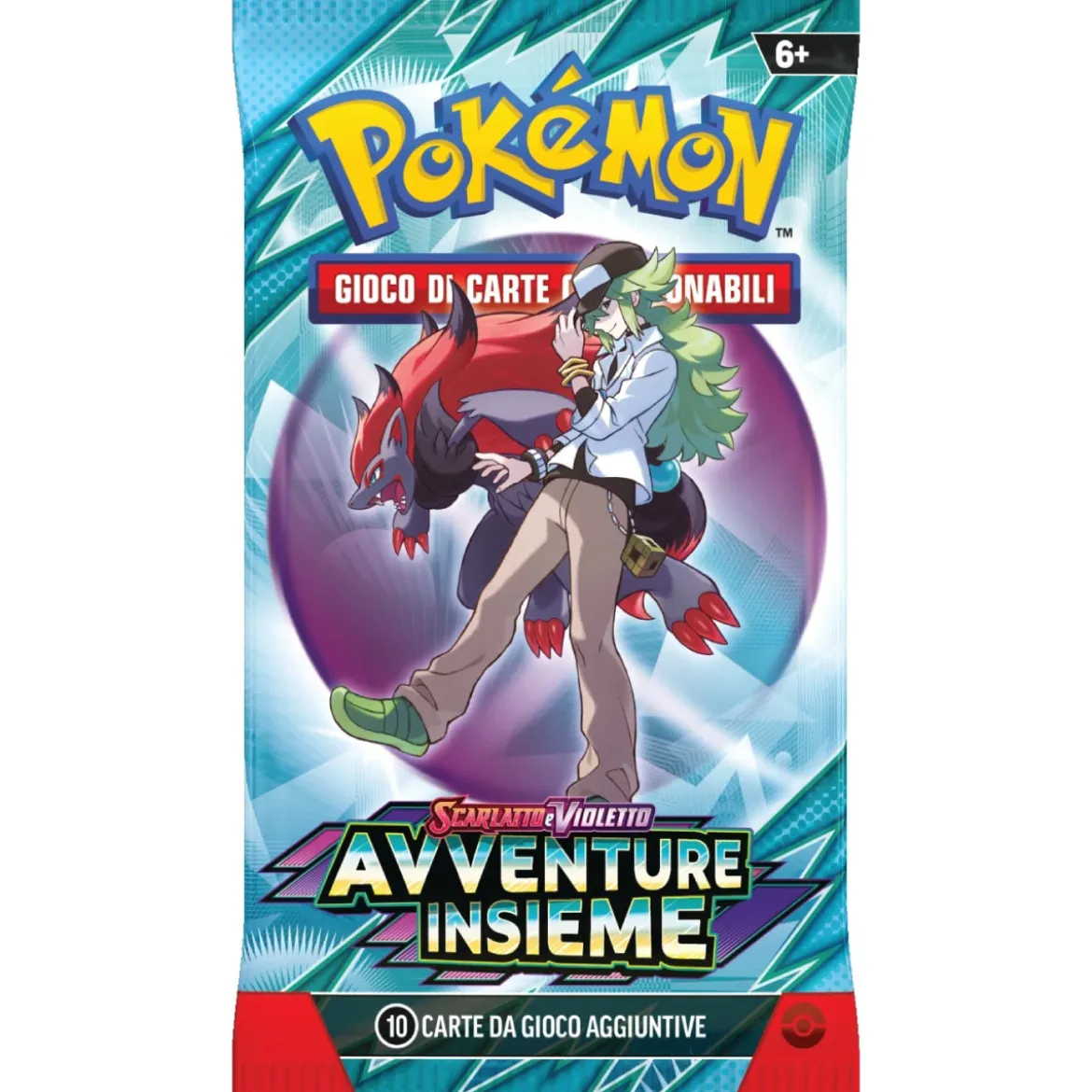 pokémon scarlatto e violetto avventure insieme - bustina singola 10 carte (ita)