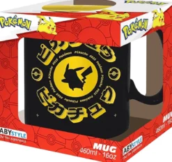 pokémon - tazza 460ml - pikachu black icon