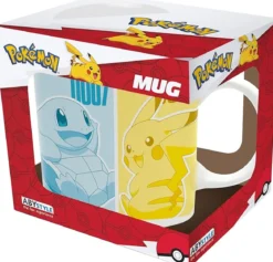 pokémon - tazza 320ml - pikachu & kanto starters