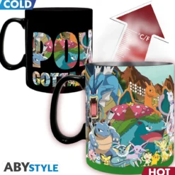 pokémon - tazza termosensibile 460ml - gotta catch 'em all!