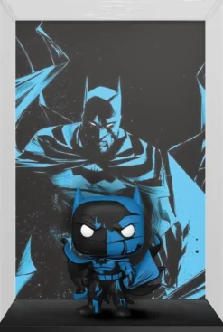 pop comic cover: batman black & blue - funko pop! 27