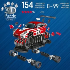 porsche 911 gt3 cup salzburg - puzzle 3d