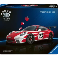 porsche 911 gt3 cup salzburg - puzzle 3d