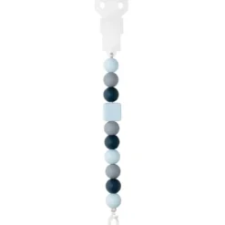 portaciuccio blu navy in silicone alimentare - 25cm