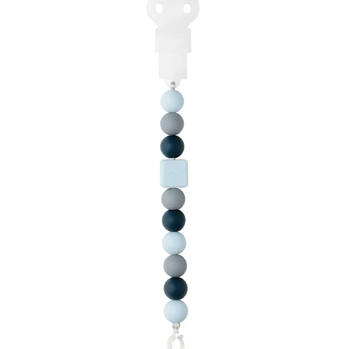 portaciuccio blu navy in silicone alimentare - 25cm