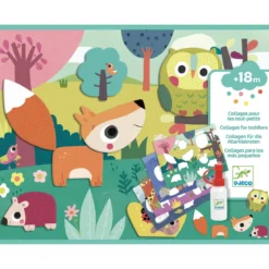 premiers collages - primo collage animali della foresta