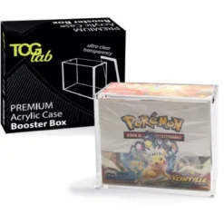 premium case protettivo per pokemon booster box magnetico in plexiglass