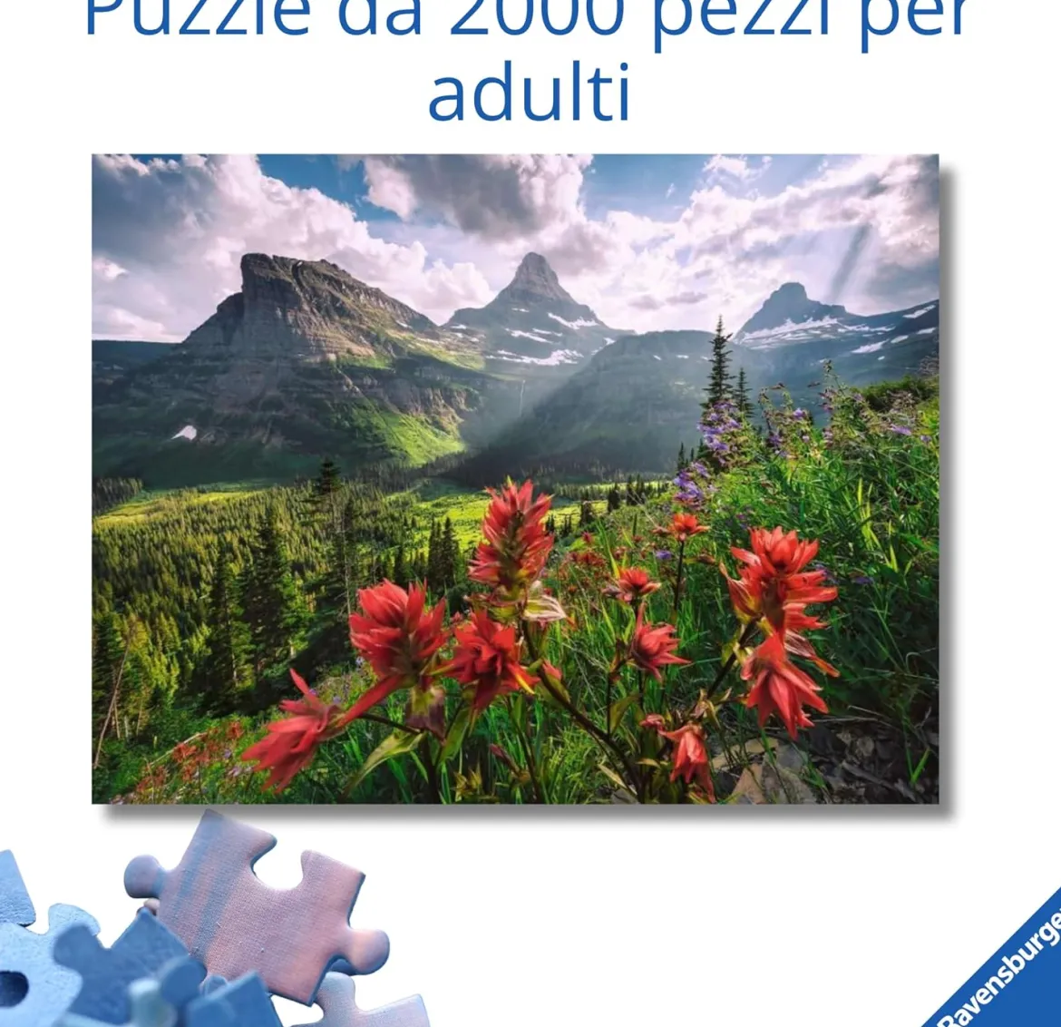 pristine mountains - puzzle 2000 pezzi