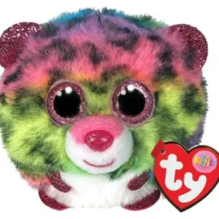 puffies - dotty - leopardo arcobaleno 10cm