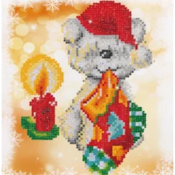 puppy stocking - diamond dotz beginner dd3.016