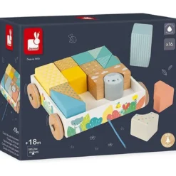 pure - carrello da trainare con cubi in legno