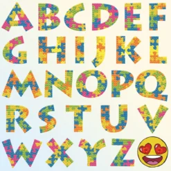 puzzle alphabet - dotz box 28x28cm dbx.030