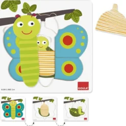 puzzle 3 livelli farfalla