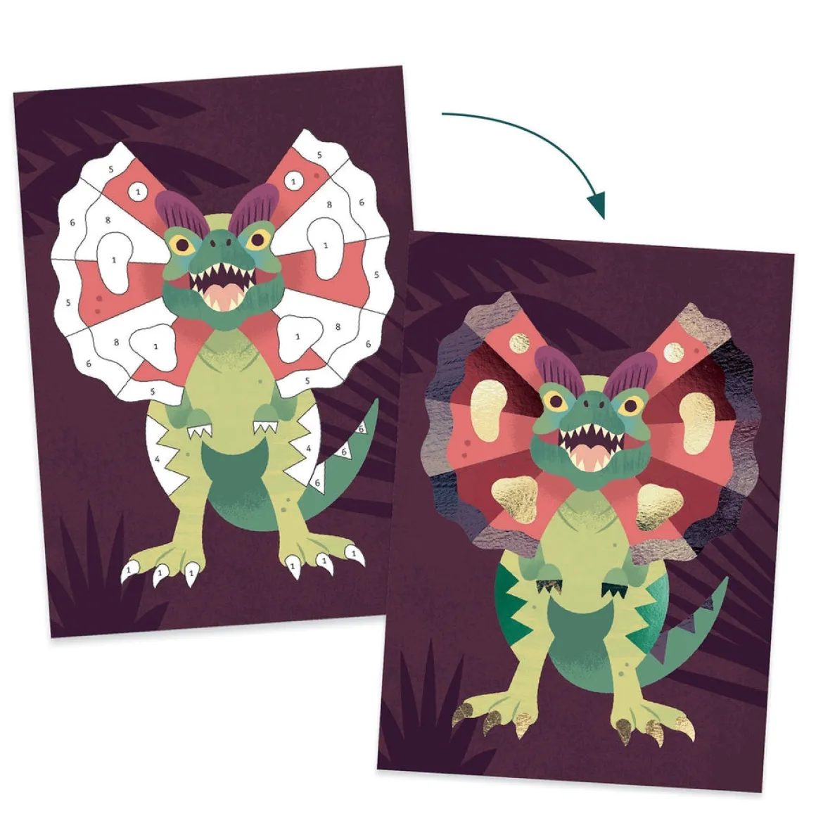 quadri da metallizzare - dinosauri