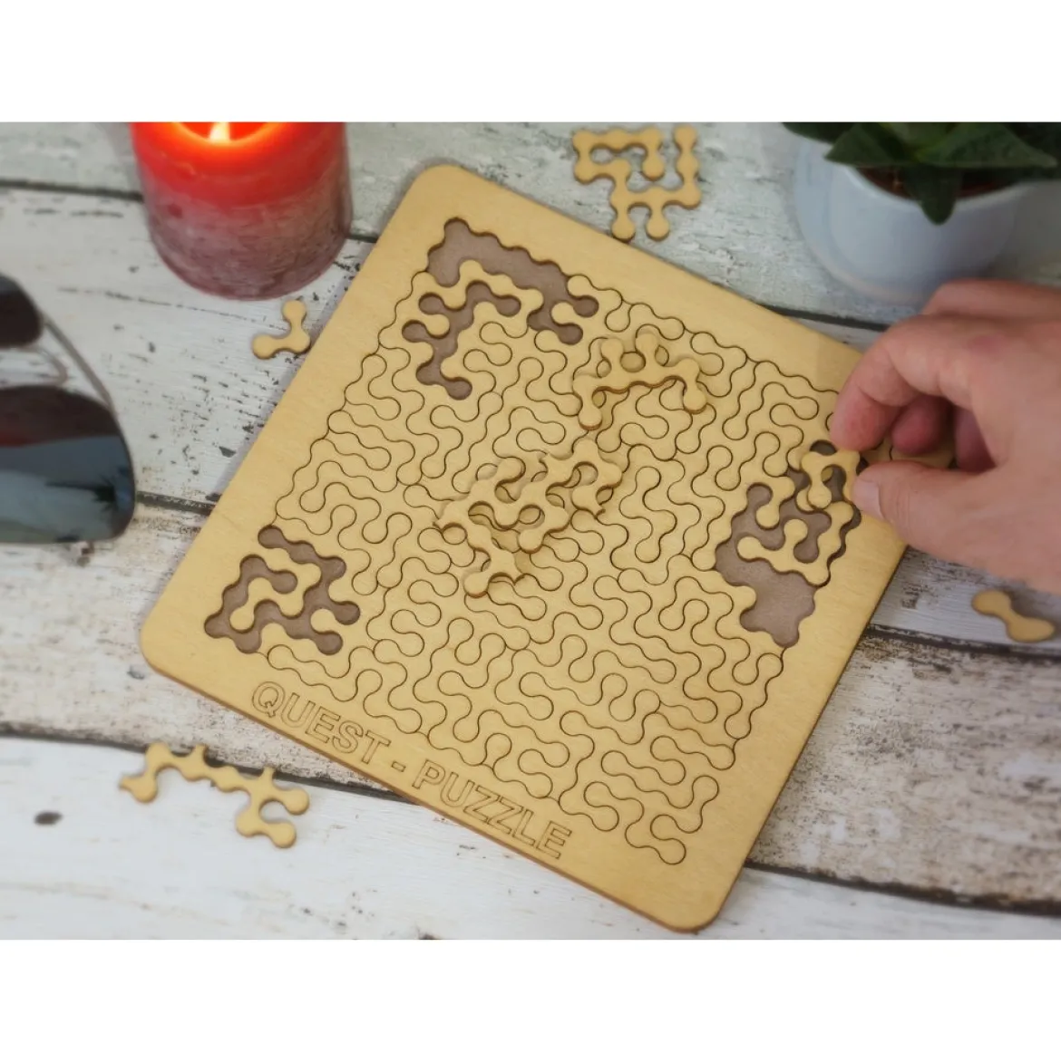 quest puzzle - rompicapo manuale in legno