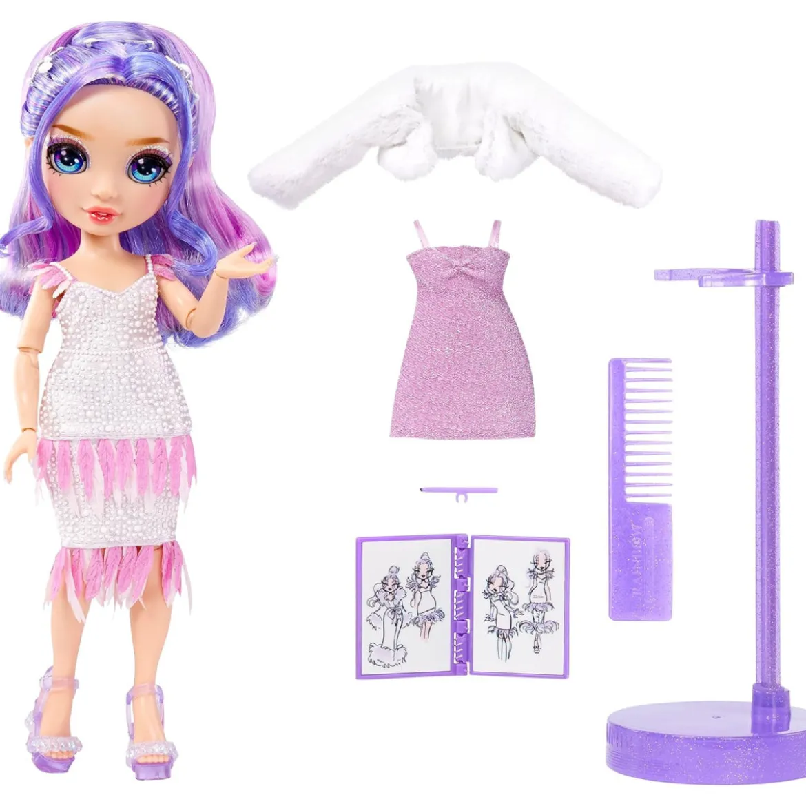 rainbow high - fantastic fashion - violet willow - fashion doll 30cm