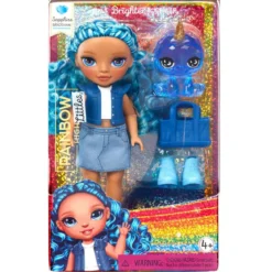 rainbow high littles - sapphire bradshaw - fashion doll 15cm