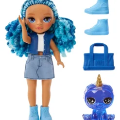 rainbow high littles - sapphire bradshaw - fashion doll 15cm