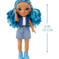 rainbow high littles - sapphire bradshaw - fashion doll 15cm
