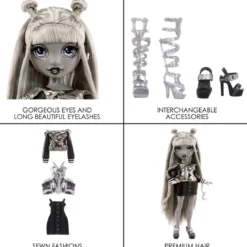 rainbow high - shadow high - luna ma - s1 fashion doll 30cm