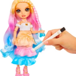 rainbow high - watercolor & create - brown eyes - fashion doll 28cm