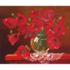 red poppies - diamond dotz intermediate dd9.002 50.8x40.6cm
