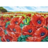 red poppy field - diamond dotz intermediate dd10.013 60x42cm
