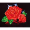 red rose sparkle - diamond dotz intermediate dd5.002