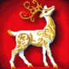 reindeer - diamond dotz intermediate 51141 30,5x30,5cm