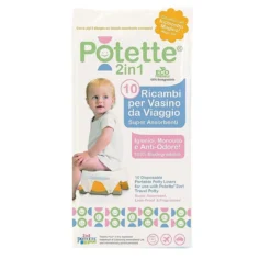 ricambi per vasino potette 2in1, 10 pezzi, superassorbenti e antiodore