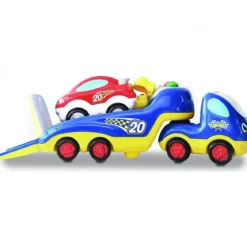 rocco's big racing - camion e automobile con 2 personaggi
