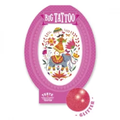 rose india - tatuaggio glitter