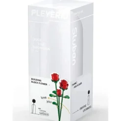 rose rosse con vaso - 254 pezzi