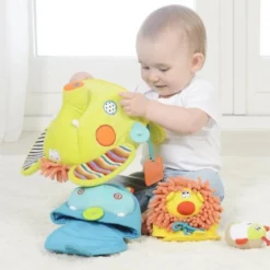 safari gioca e impara - peluche per lo sviluppo multisensoriale