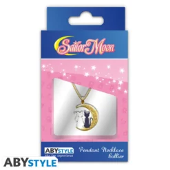 sailor moon - collana con pendente - gatti sulla luna