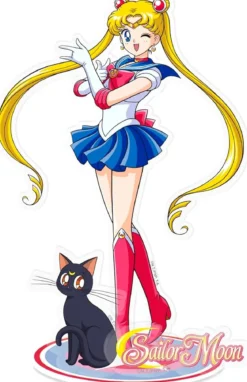 sailor moon - figure acryl - sailor moon & luna