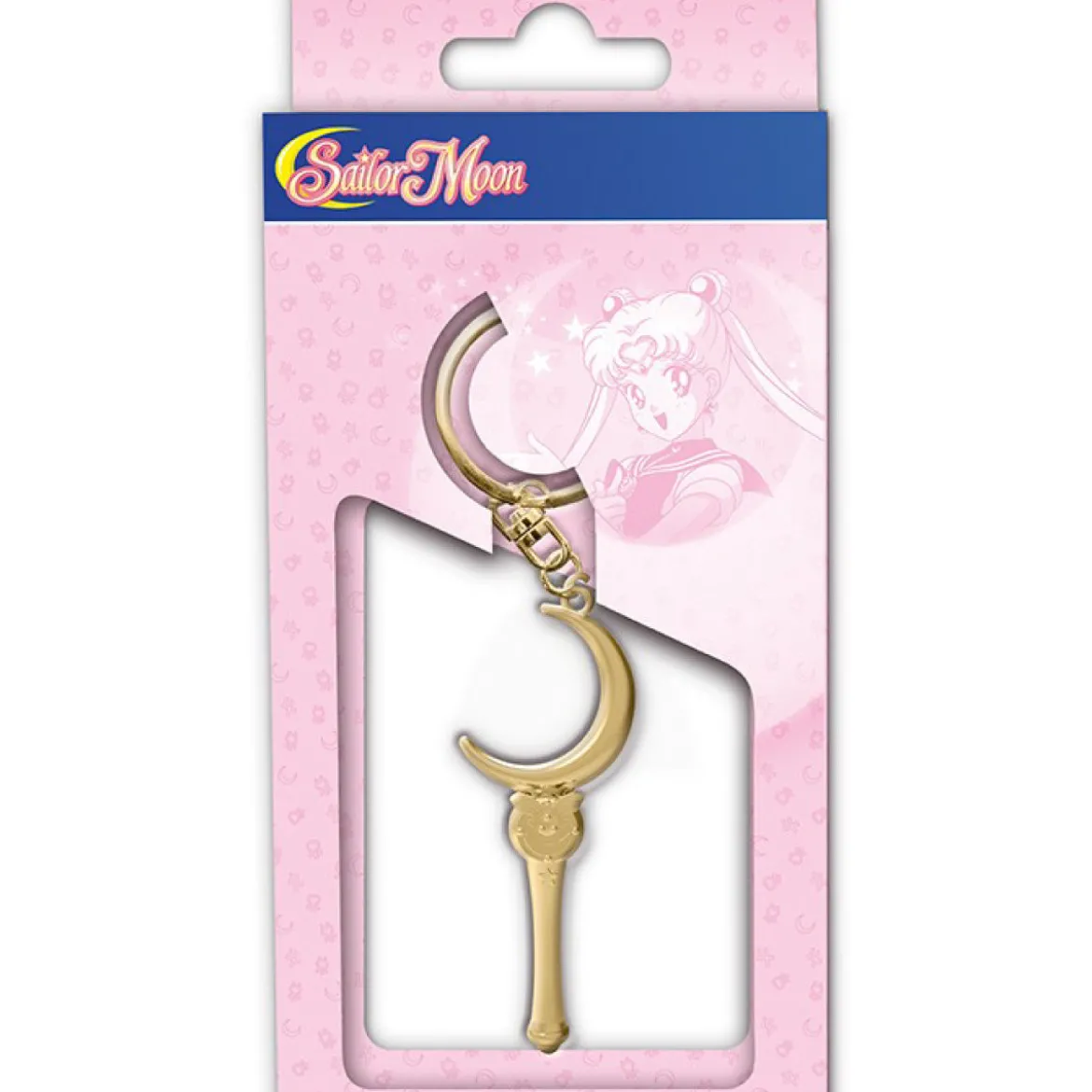 sailor moon - keychain 3d - moon stick