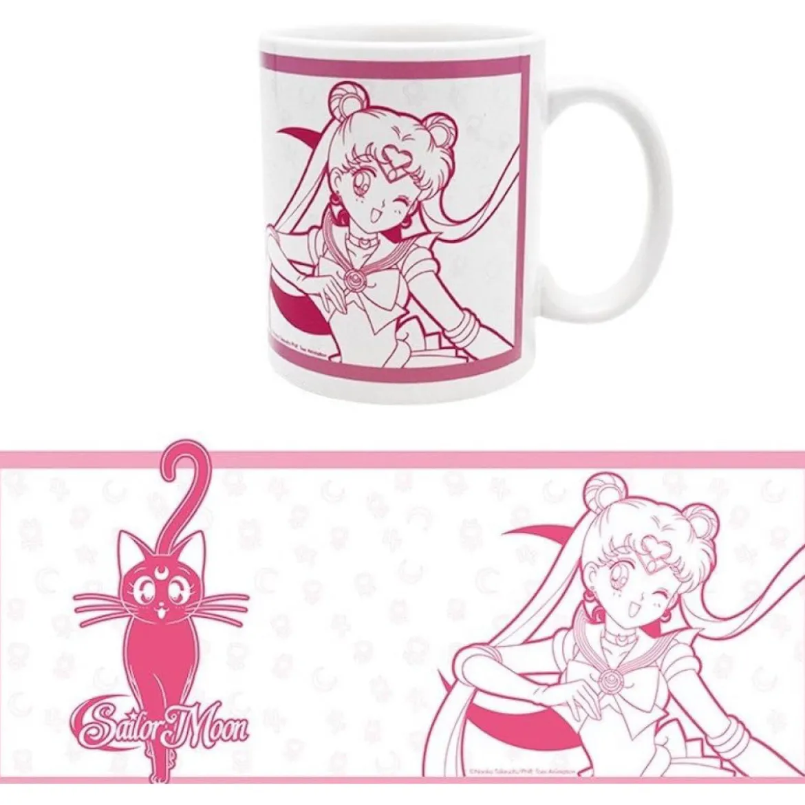 sailor moon - tazza 320ml - sailor moon e luna