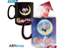 sailor moon - tazza termosensibile 460ml - sailor & chibi