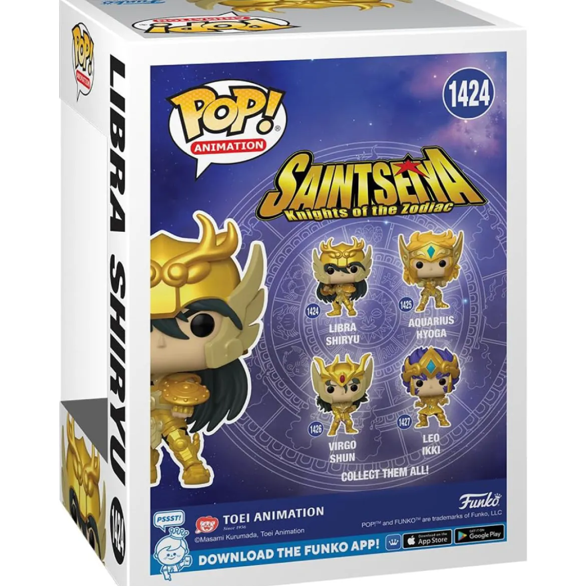 saintseiya: knights of the zodiac - libra shiryu 9cm - funko pop 1424