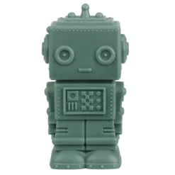 salvadanaio - robot - salvia scuro
