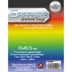 sapphire gripseal bags - 10 bustine richiudibili 100x165mm