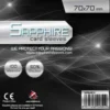 sapphire sleeves black - 100 bustine 70x70mm