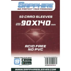sapphire sleeves bordeaux - 50 bustine 90x140mm