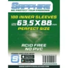 sapphire sleeves dark green - 100 bustine perfect size 63,5x88mm