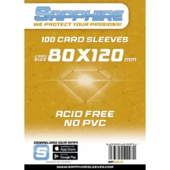 sapphire sleeves gold - 100 bustine 80x120mm