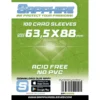 sapphire sleeves green - 100 bustine 63,5x88mm